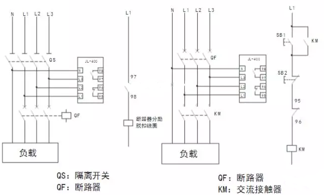 過(guò)壓欠壓保護(hù)器的接線(xiàn)圖